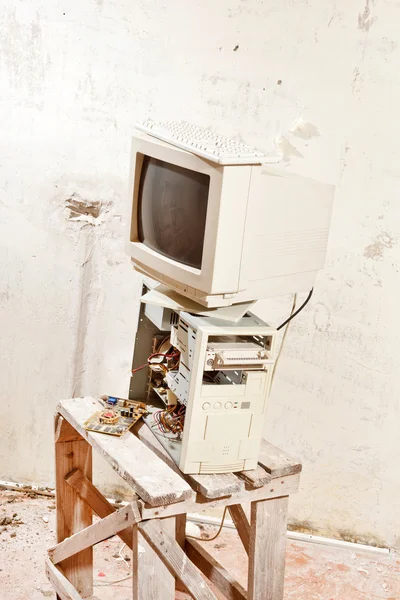 Computador velho — Fotografia de Stock