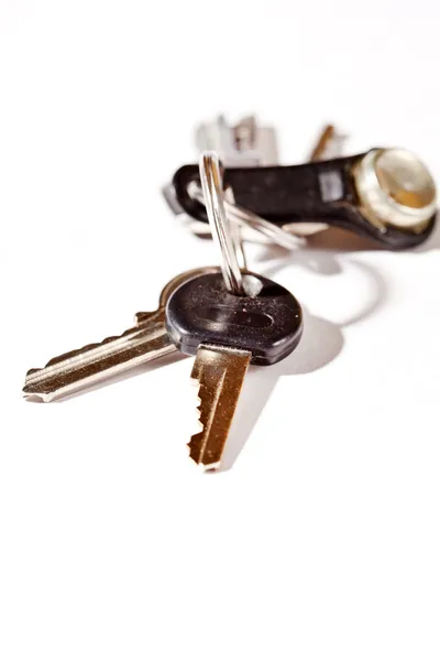 Keys on the white — Stock Photo, Image