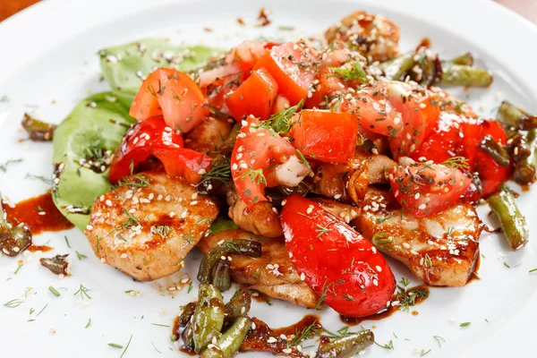 stock image Meat with vegetables