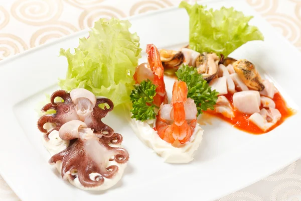 Seafood appetizer — Stock Photo, Image