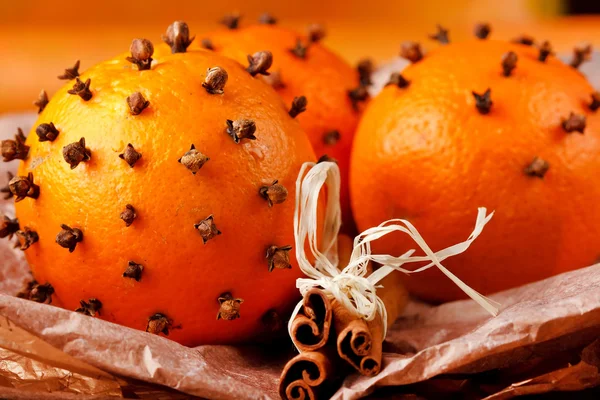 Christmas oranges — Stock Photo, Image