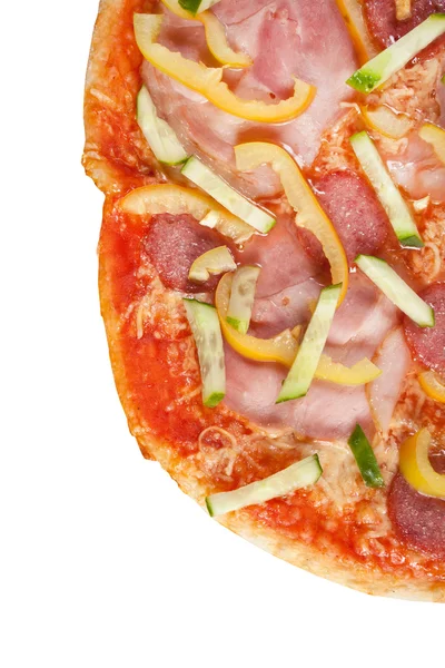 Duża pizza — Zdjęcie stockowe