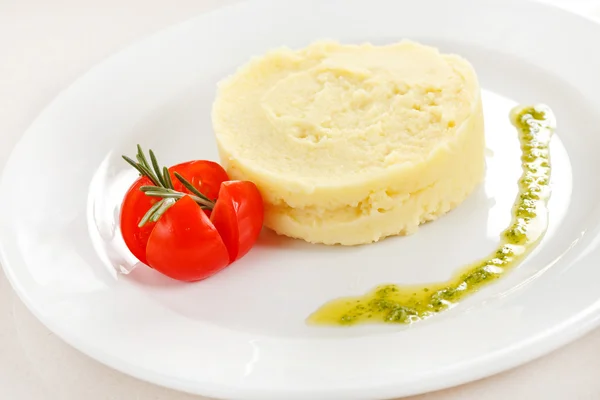 Mashed potato with tomato Stock Picture