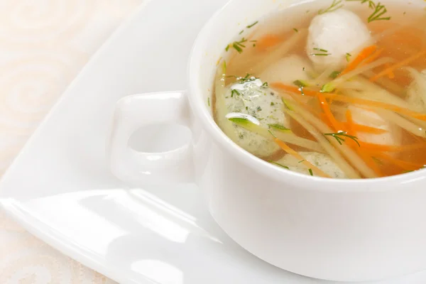 stock image Soup with meatballs