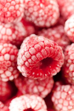 Frozen raspberries clipart