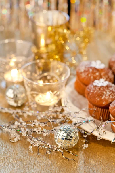 Kerstmis muffins — Stockfoto