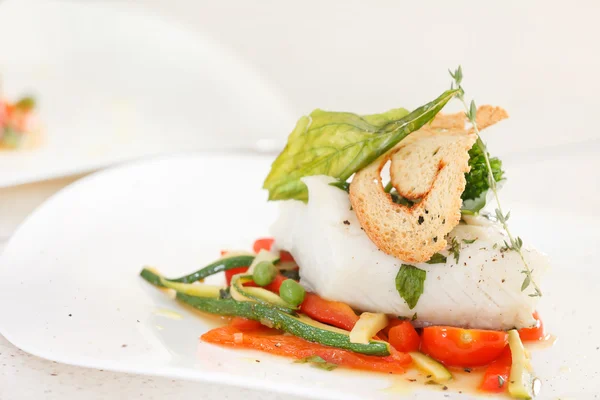 Ryba z warzywami — Zdjęcie stockowe