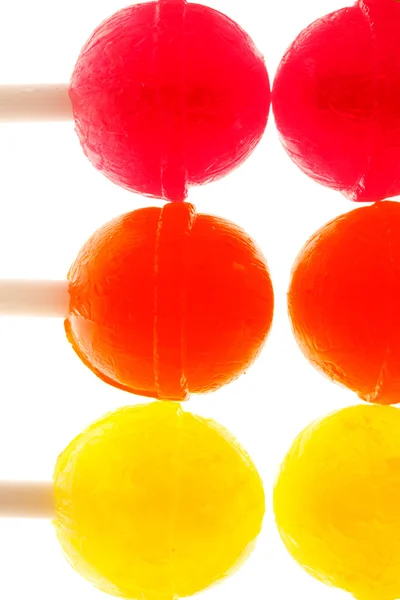 Lollipops isolated on white background — Stock Photo, Image