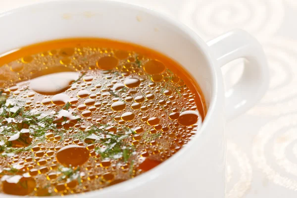 Fresh vegetable soup Stock Image