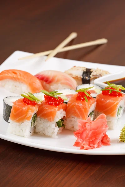 Sushi on the plate Stock Photo