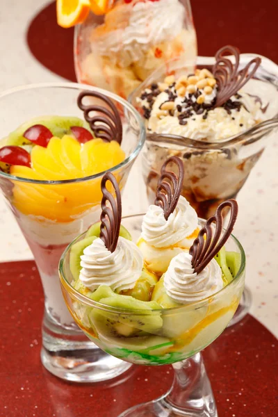 Lekkere desserts — Stockfoto