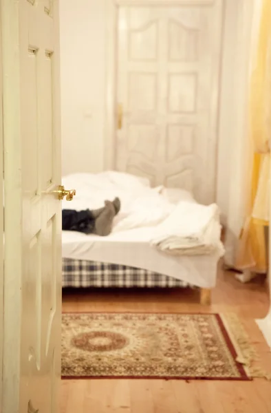Yatak odasına giden kapı — Stok fotoğraf