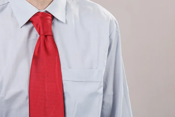 Empresário com gravata vermelha — Fotografia de Stock
