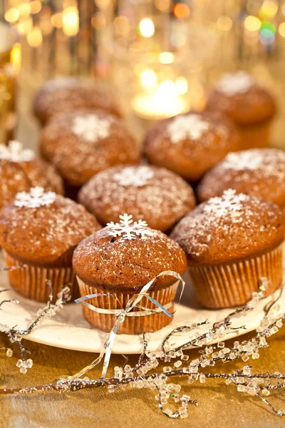 stock image Christmas muffins