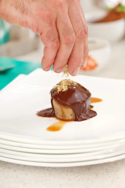 stock image Chef cooking muffin