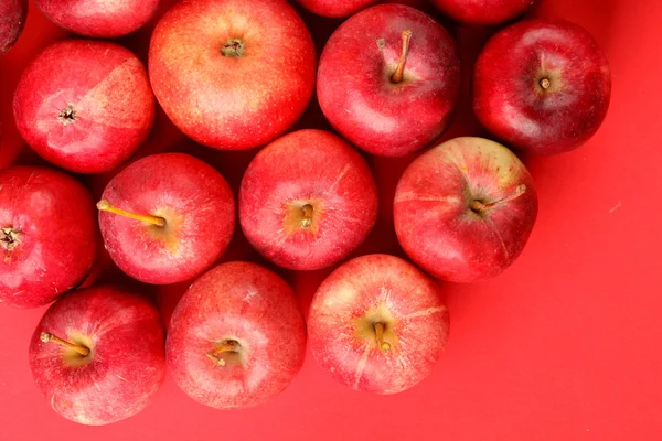 新鮮な赤いリンゴを背景に — ストック写真