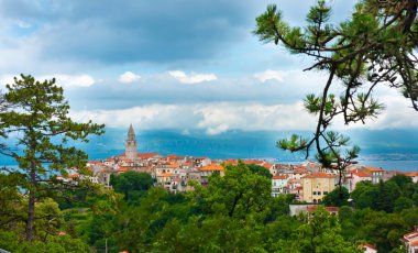 Vrbnik, island of Krk, Croatia clipart