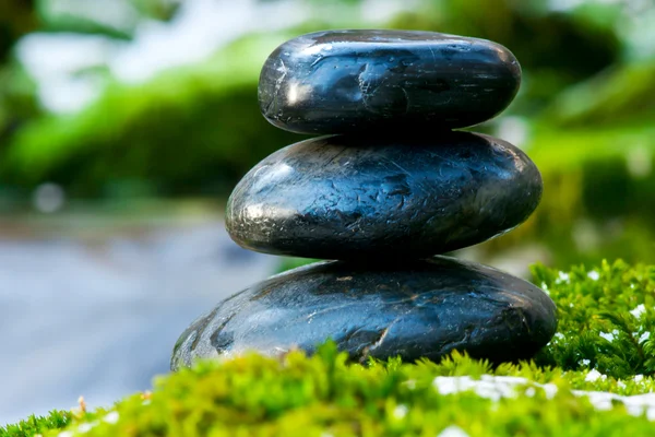 Pebble stones over waterfall — Stock Image Pebble stones over waterfall Stock Image