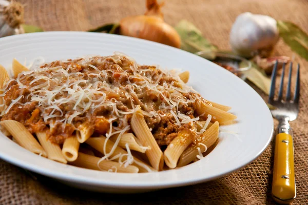 Penne Bolognese — Stock Photo, Image