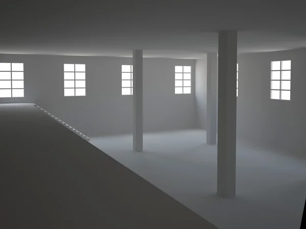 Большой серый зал — стоковое фото