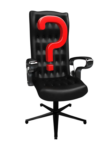 Krzesło i pytanie — Zdjęcie stockowe
