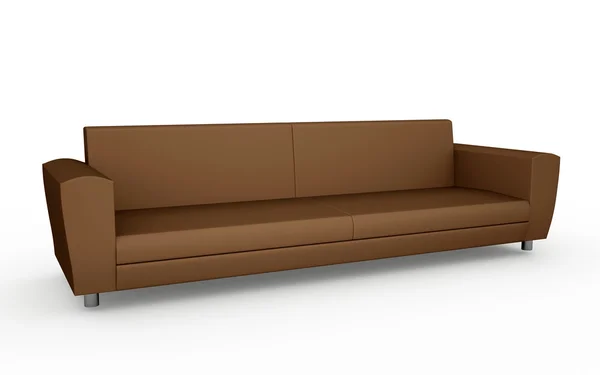 El sofá marrón —  Fotos de Stock
