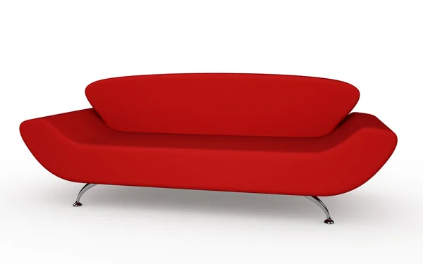 Canapeaua roșie — Fotografie, imagine de stoc