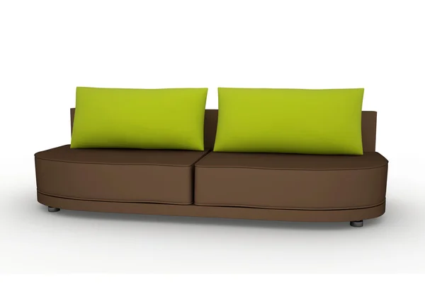 The brown sofa — Stock Photo, Image