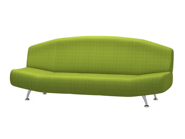 Groene sofa — Stockfoto