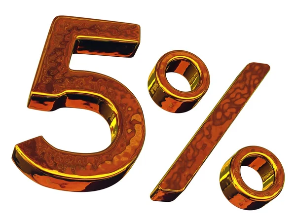 The five percent — Stock Photo, Image