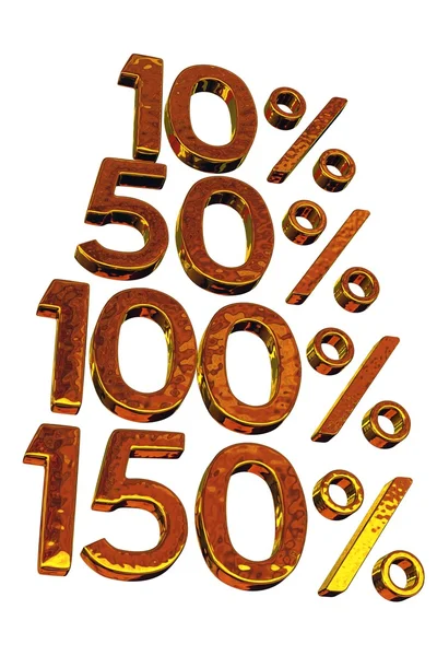 Verhoging in procent — Stockfoto