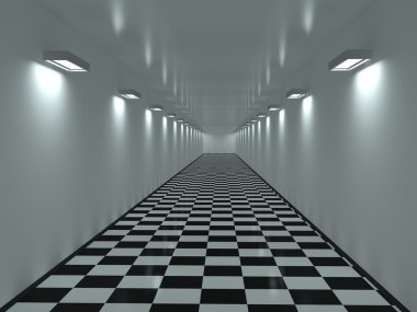 Long corridor clipart