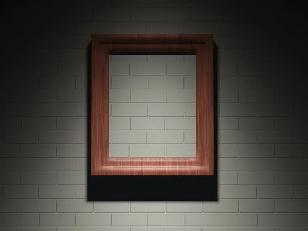 Frame on a brick wall — Stock Photo, Image