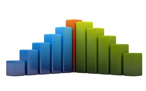 Világos színű grafikon — Stock Fotó