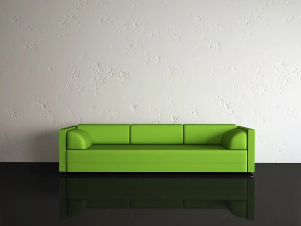 Il divano verde — Foto Stock