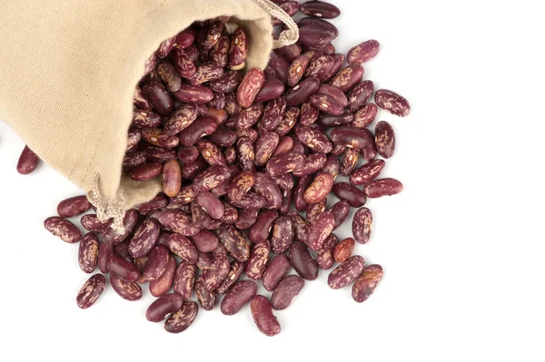 Beans in a linen bag — Stock Photo, Image