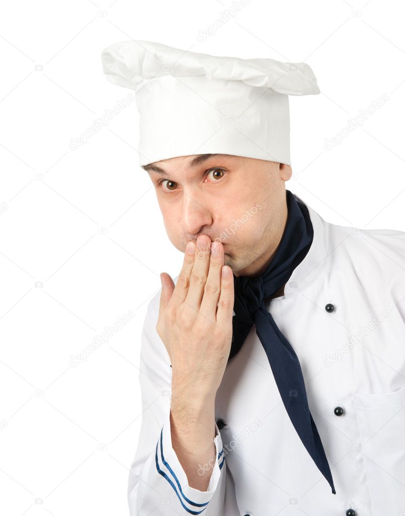 Chef. Isolated on white background