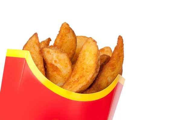 Fast Food. Bratkartoffeln — Stockfoto