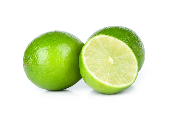 stock image Lime on white background