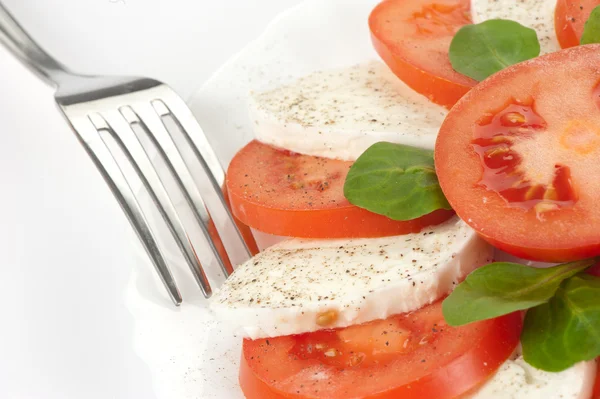Tomato salad with feta cheese — Stock Photo, Image
