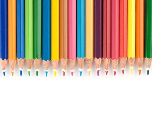 Barevné tužky sada — Stock fotografie