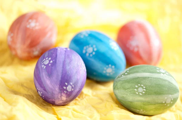 Hand painted easter eggs — Stock Photo, Image