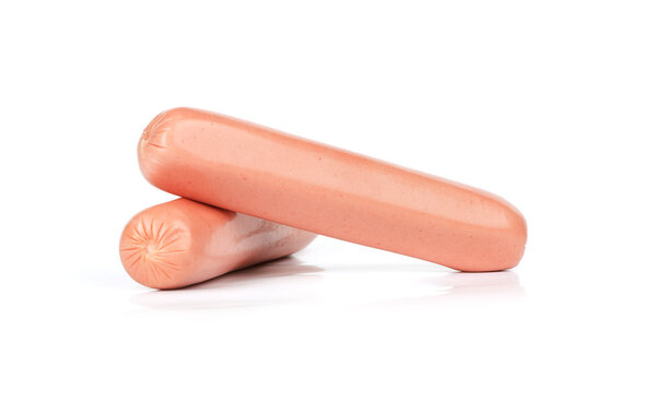 Сосиски изолированы на белом фоне
