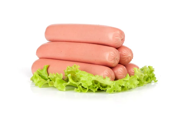 Sausage isolated on white background — Stock Photo, Image