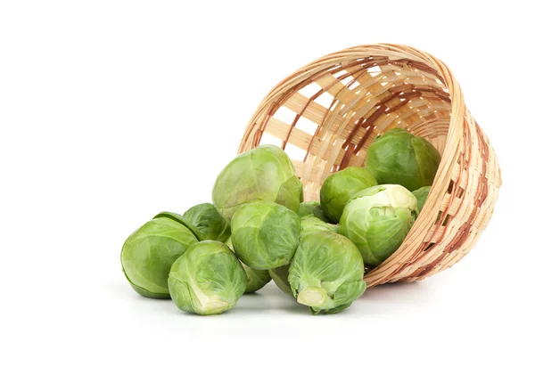 Brussels sprouts isolated on white background — Stock Photo, Image