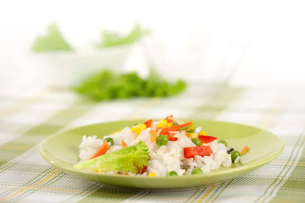 Rijst en groenten — Stockfoto