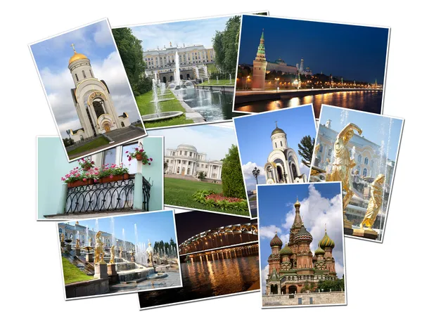 Bilder av Ryssland. Moskva och st. petersburg — Stockfoto