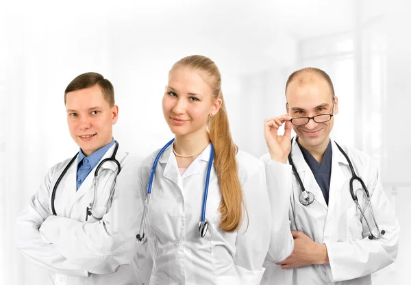 Grupo amigável de médicos — Fotografia de Stock