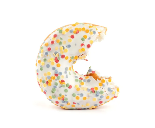 Donut with colorful sprinkles — Stock Photo, Image