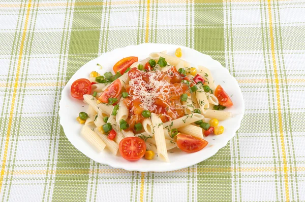 Pasta with vegetables — Stock Photo, Image